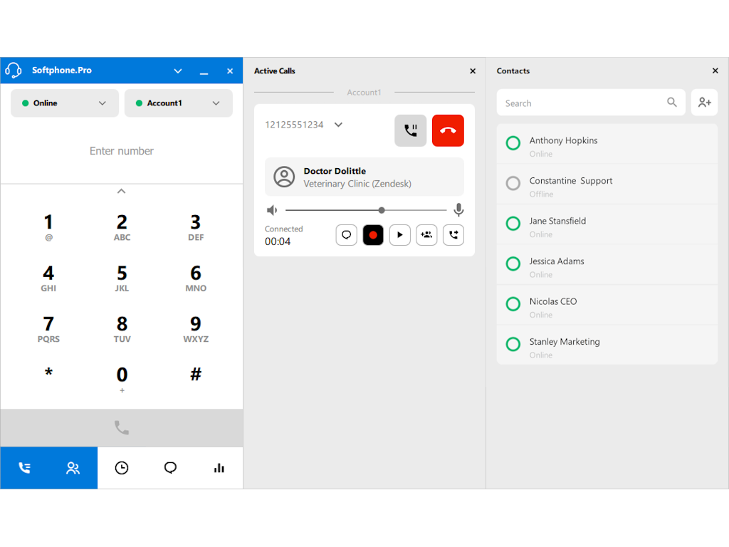 Softphone.Pro primary marketing image — CRM and Marketing app on the Zendesk Marketplace